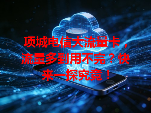 项城电信大流量卡，流量多到用不完？快来一探究竟！