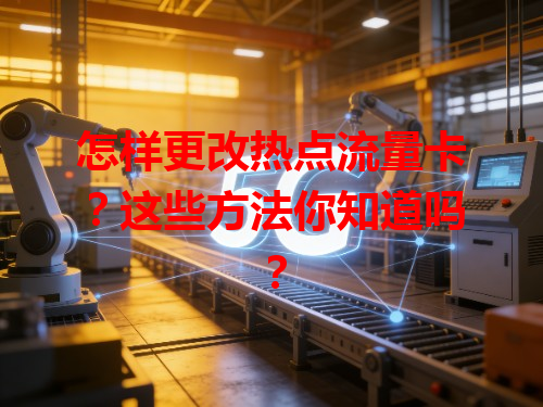 怎样更改热点流量卡？这些方法你知道吗？