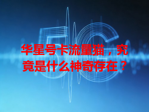华星号卡流量猫，究竟是什么神奇存在？