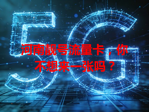 河南靓号流量卡，你不想来一张吗？