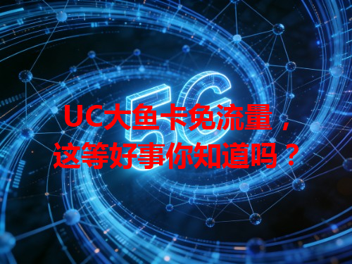 UC大鱼卡免流量，这等好事你知道吗？