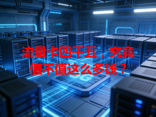 流量卡四千五，究竟值不值这么多钱？