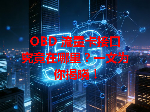 OBD 流量卡接口究竟在哪里？一文为你揭晓！