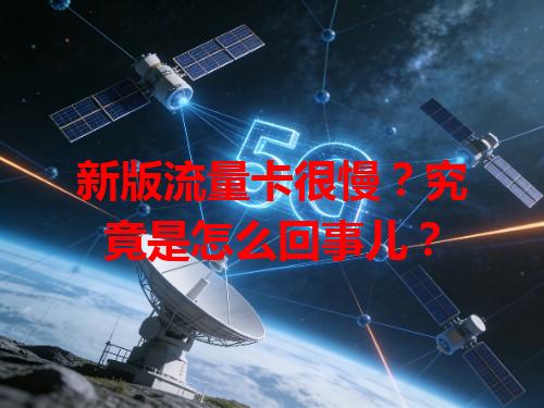 新版流量卡很慢？究竟是怎么回事儿？