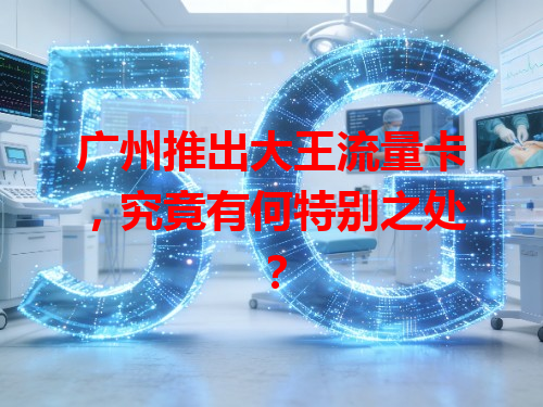 广州推出大王流量卡，究竟有何特别之处？