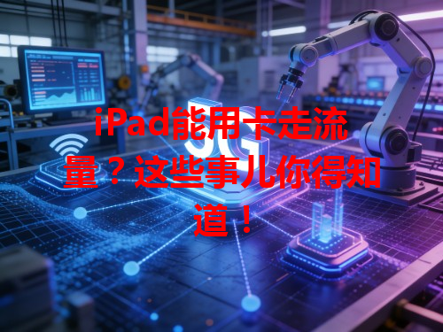iPad能用卡走流量？这些事儿你得知道！