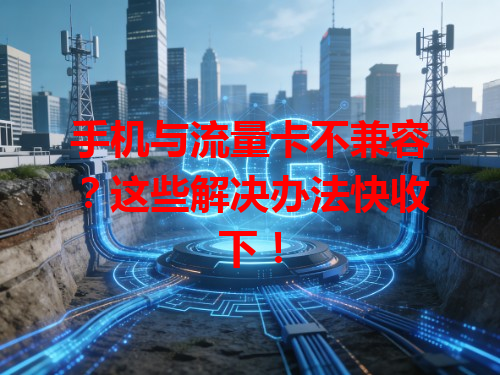 手机与流量卡不兼容？这些解决办法快收下！
