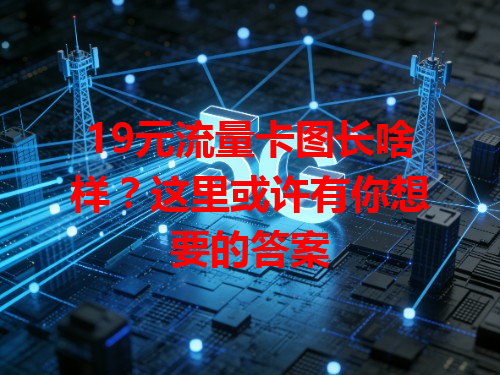 19元流量卡图长啥样？这里或许有你想要的答案