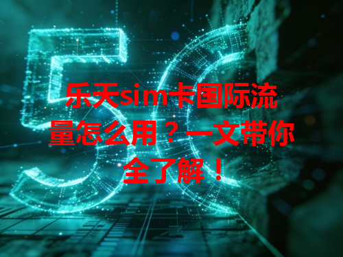 乐天sim卡国际流量怎么用？一文带你全了解！