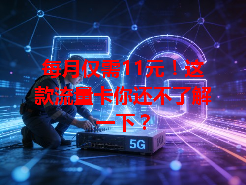 每月仅需11元！这款流量卡你还不了解一下？