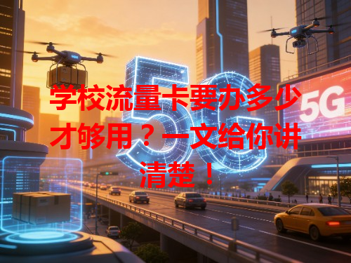 学校流量卡要办多少才够用？一文给你讲清楚！