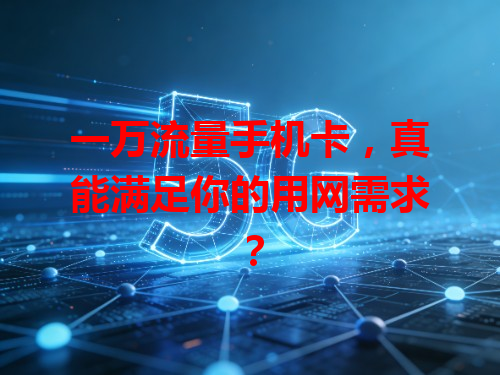 一万流量手机卡，真能满足你的用网需求？