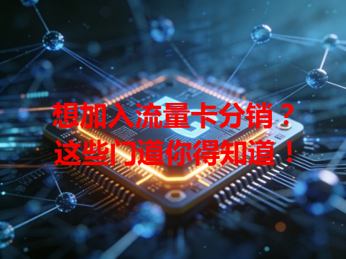 想加入流量卡分销？这些门道你得知道！