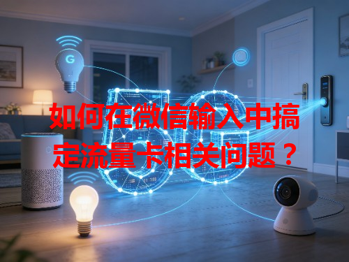 如何在微信输入中搞定流量卡相关问题？