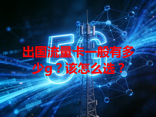出国流量卡一般有多少g？该怎么选？