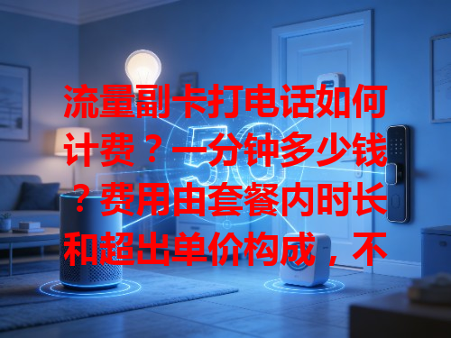 流量副卡打电话如何计费？一分钟多少钱？费用由套餐内时长和超出单价构成，不同运营商有差异。选套餐看通话需求，少就选含少量免费时长且费用低的，频繁就选免费时长多或单价便宜的，学生可选优惠大的。