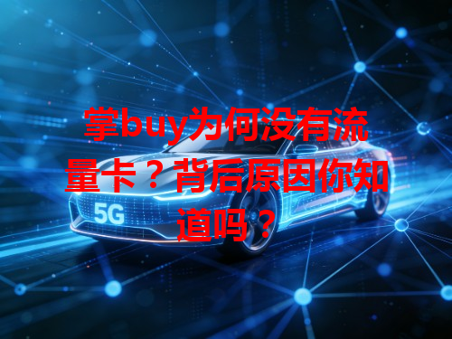 掌buy为何没有流量卡？背后原因你知道吗？