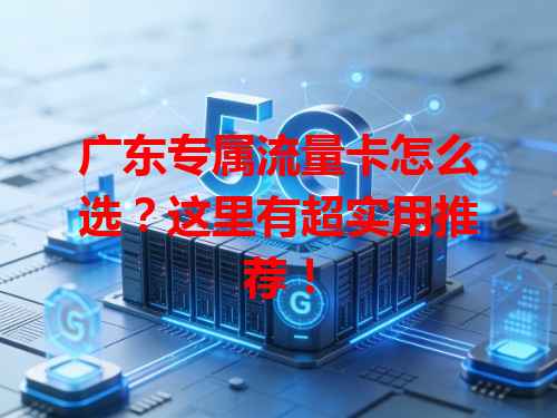 广东专属流量卡怎么选？这里有超实用推荐！