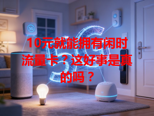 10元就能拥有闲时流量卡？这好事是真的吗？