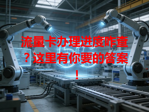 流量卡办理进度咋查？这里有你要的答案！