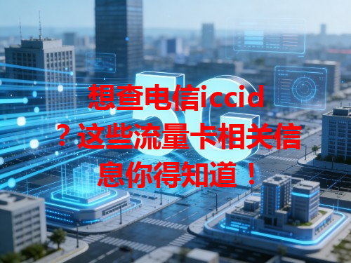 想查电信iccid？这些流量卡相关信息你得知道！