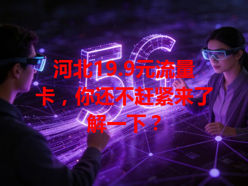 河北19.9元流量卡，你还不赶紧来了解一下？