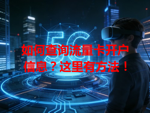 如何查询流量卡开户信息？这里有方法！