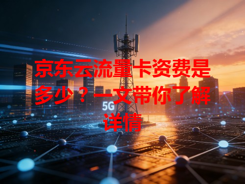 京东云流量卡资费是多少？一文带你了解详情