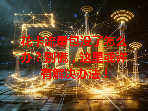 花卡流量包没了怎么办？别慌，这里或许有解决办法！