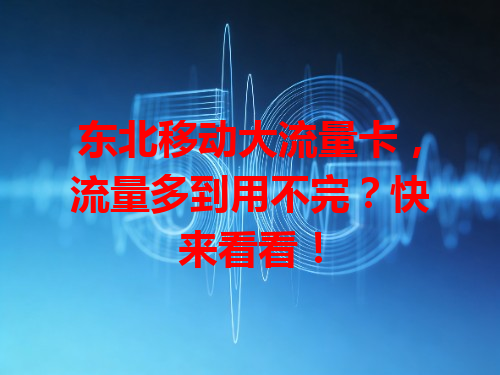 东北移动大流量卡，流量多到用不完？快来看看！