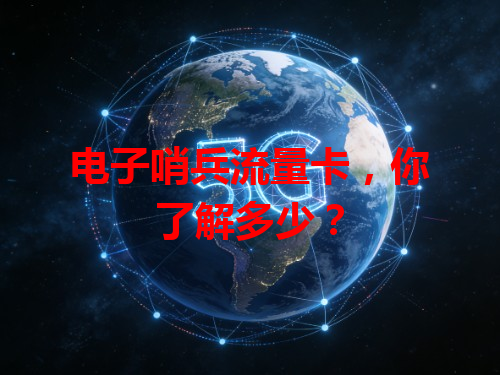 电子哨兵流量卡，你了解多少？