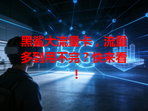 黑鲨大流量卡，流量多到用不完？快来看！