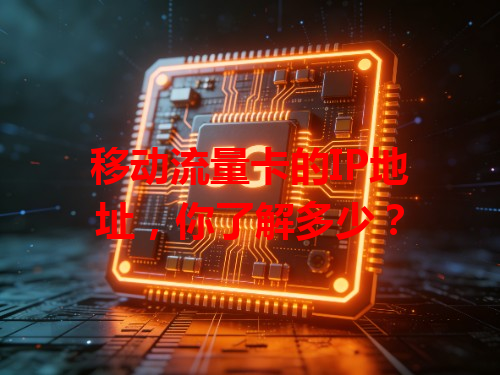 移动流量卡的IP地址，你了解多少？