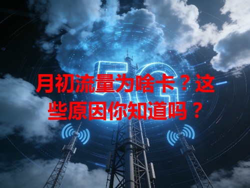月初流量为啥卡？这些原因你知道吗？