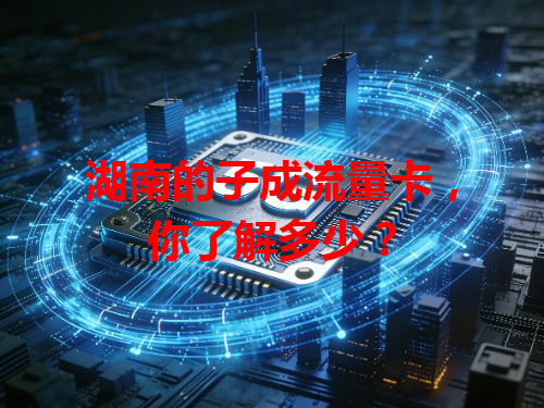 湖南的子成流量卡，你了解多少？