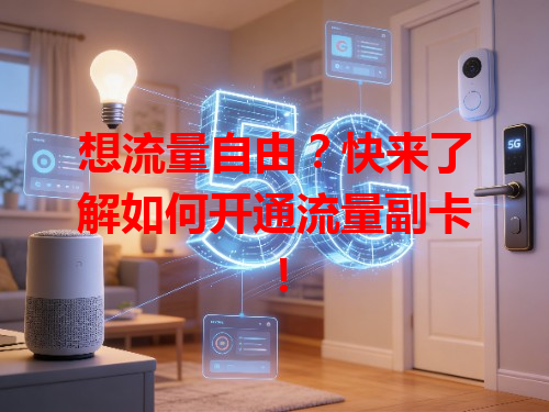想流量自由？快来了解如何开通流量副卡！