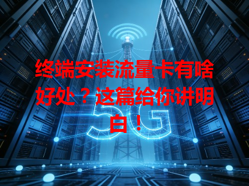 终端安装流量卡有啥好处？这篇给你讲明白！