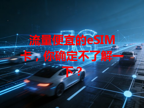 流量便宜的eSIM卡，你确定不了解一下？
