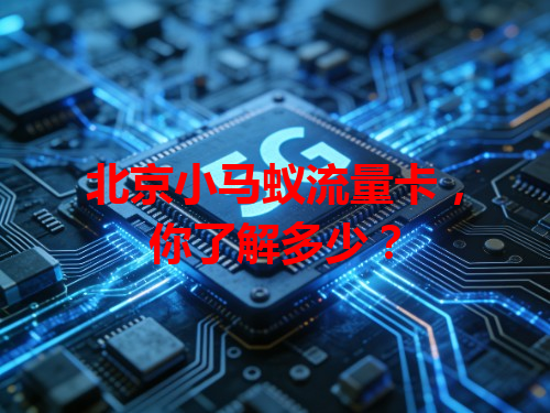 北京小马蚁流量卡，你了解多少？