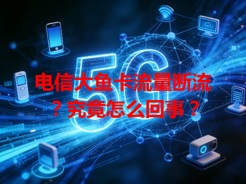 电信大鱼卡流量断流？究竟怎么回事？
