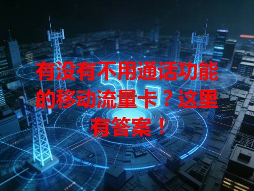 有没有不用通话功能的移动流量卡？这里有答案！