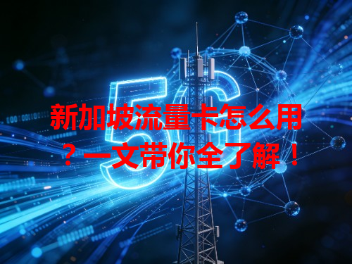 新加坡流量卡怎么用？一文带你全了解！