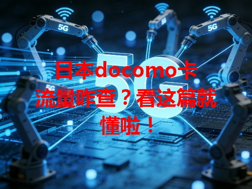 日本docomo卡流量咋查？看这篇就懂啦！