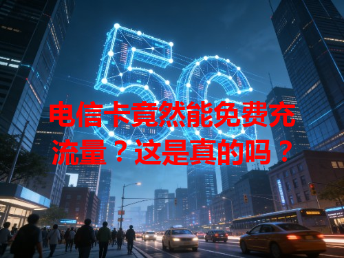 电信卡竟然能免费充流量？这是真的吗？