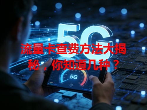 流量卡查费方法大揭秘，你知道几种？