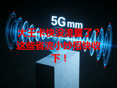 大王卡快没流量了？这些省流小妙招快收下！