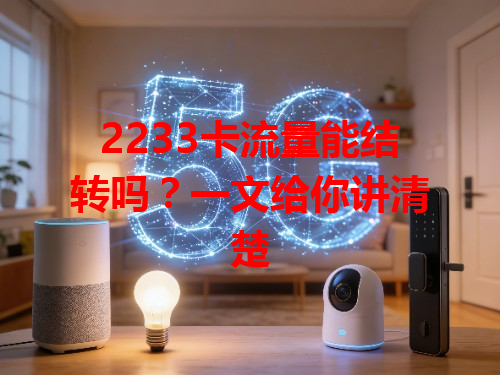 2233卡流量能结转吗？一文给你讲清楚