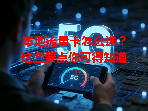 本地流量卡怎么选？这些要点你可得知道！