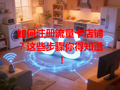 如何注册流量卡店铺？这些步骤你得知道！