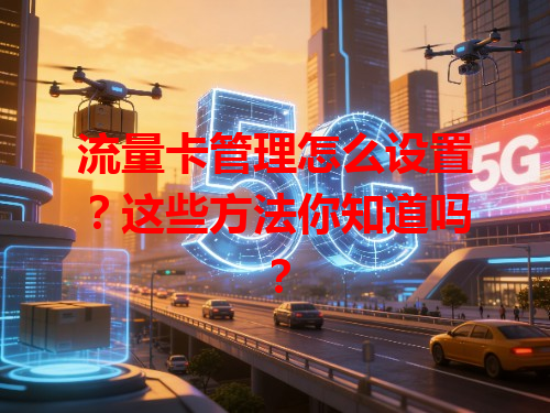 流量卡管理怎么设置？这些方法你知道吗？